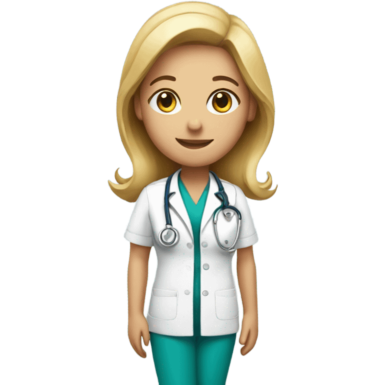 nurse with stethoscope emoji