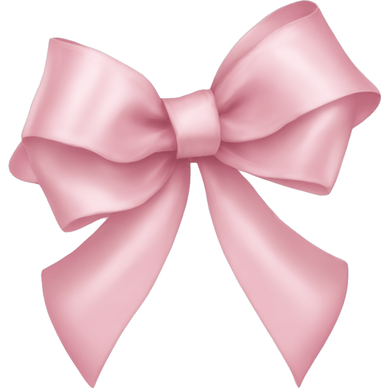 light pink ribbon bow emoji