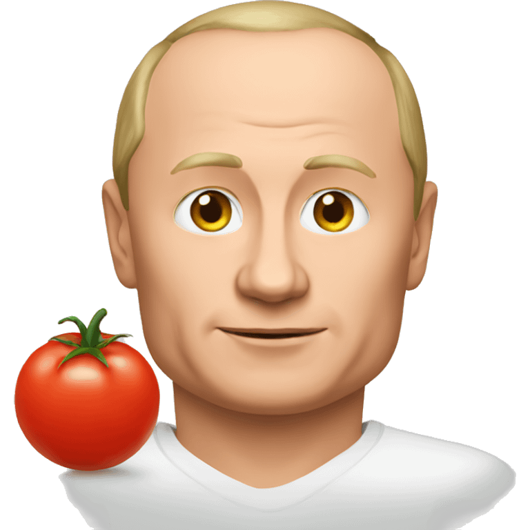 Putin and tomato emoji