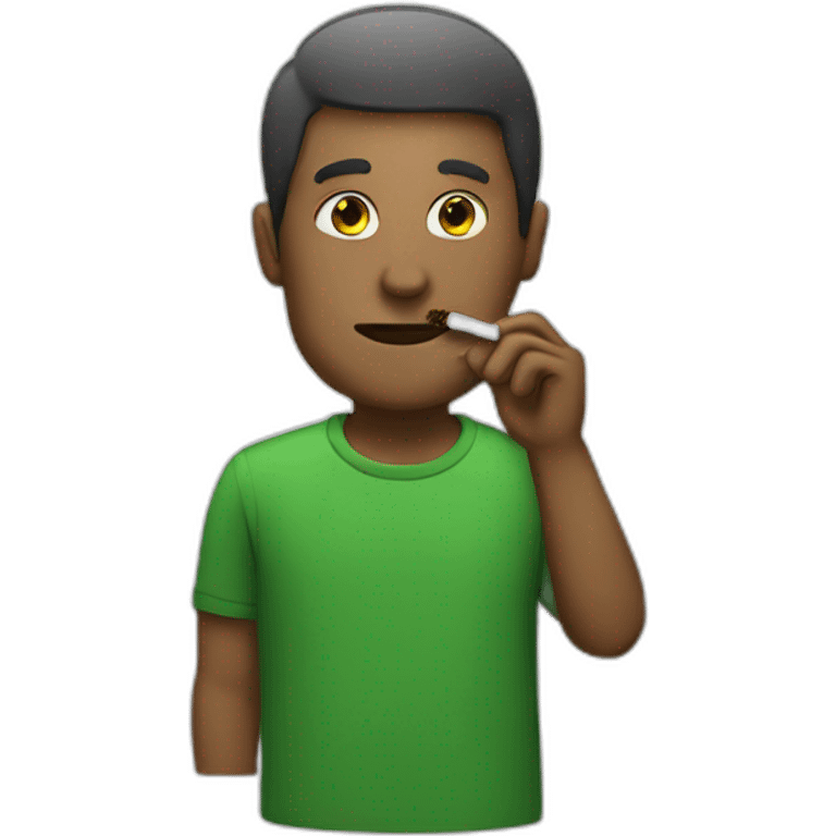 Man smoke weed emoji