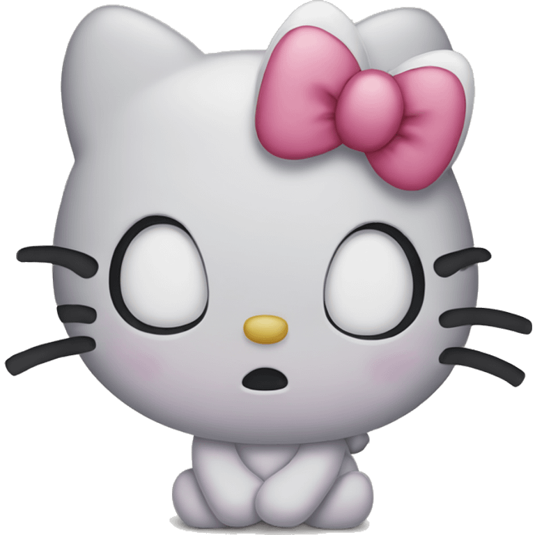 Sad hello kitty emoji