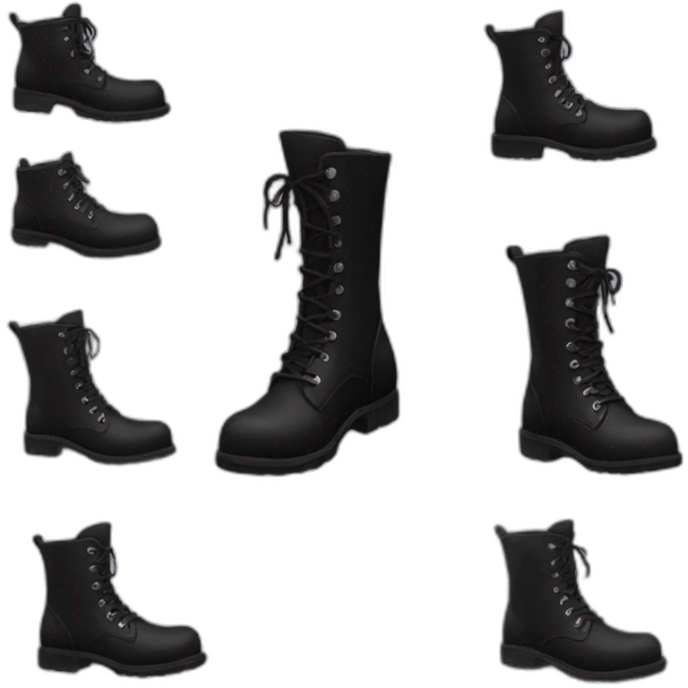 Goth boots emoji