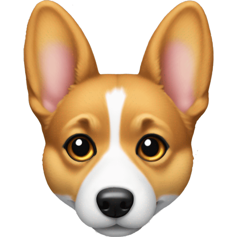 Corgi Pembroke wearing a baret emoji