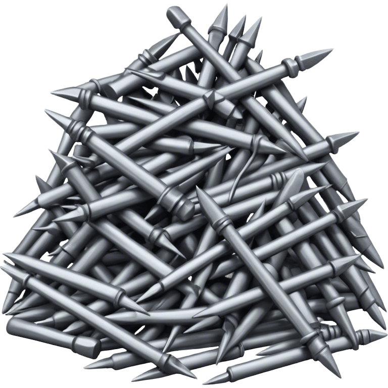 Pile of nails emoji