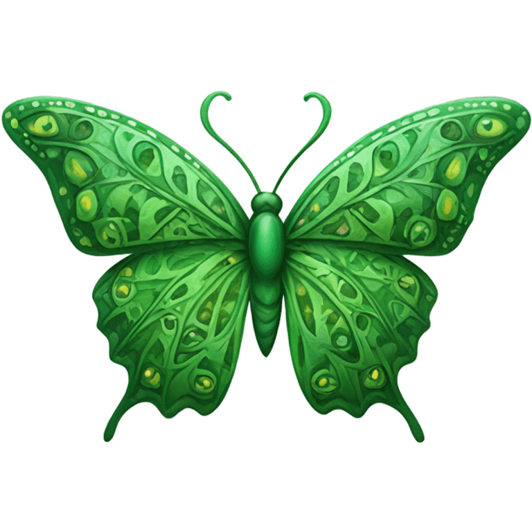 mariposa verde emoji