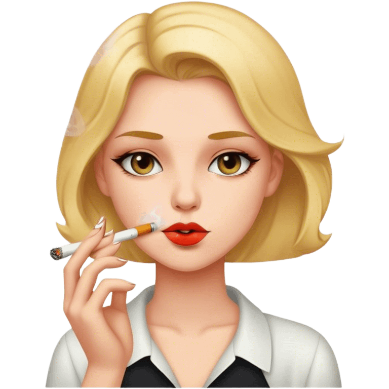 girl smoking emoji