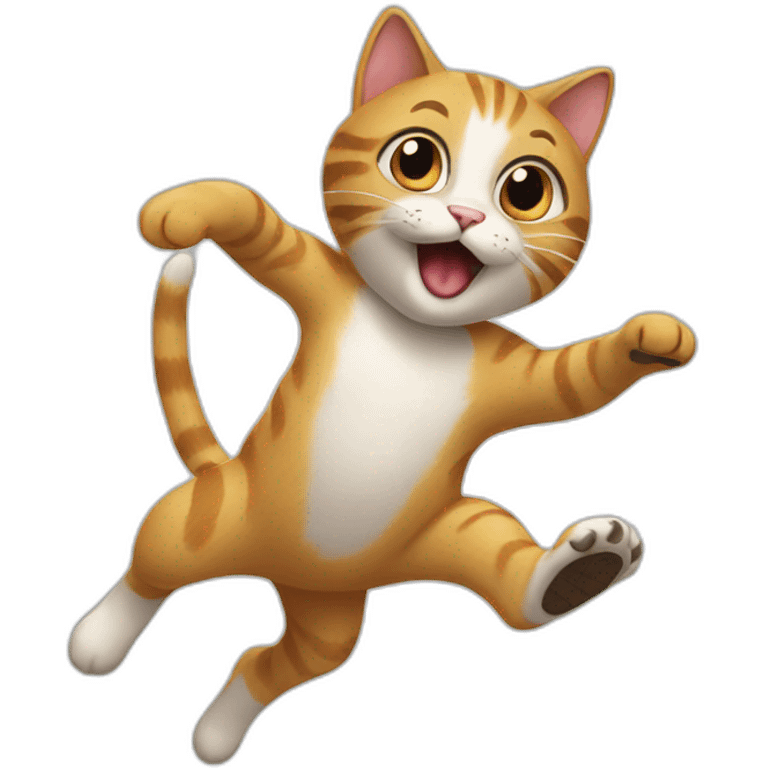 Cat jumping emoji