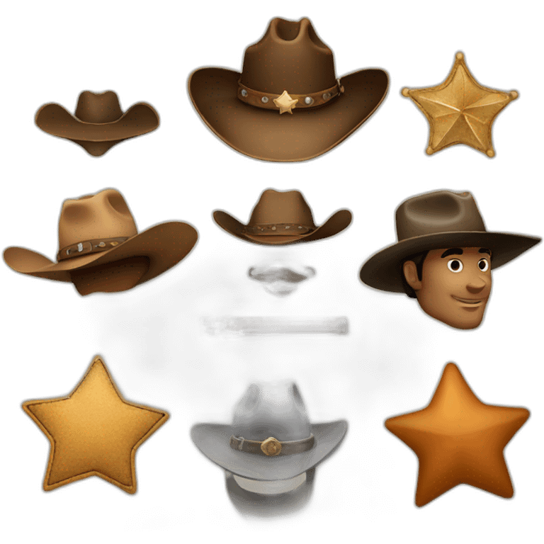 cowboy,fedora,hat,sheriff,star,cigar emoji