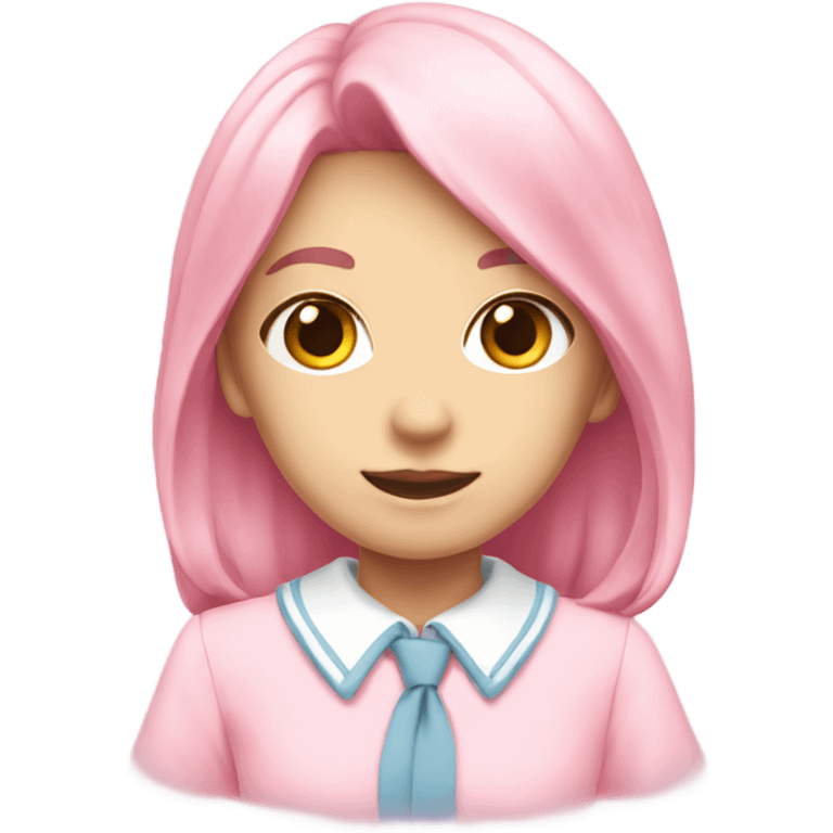 pink pastel School girl uniform emoji