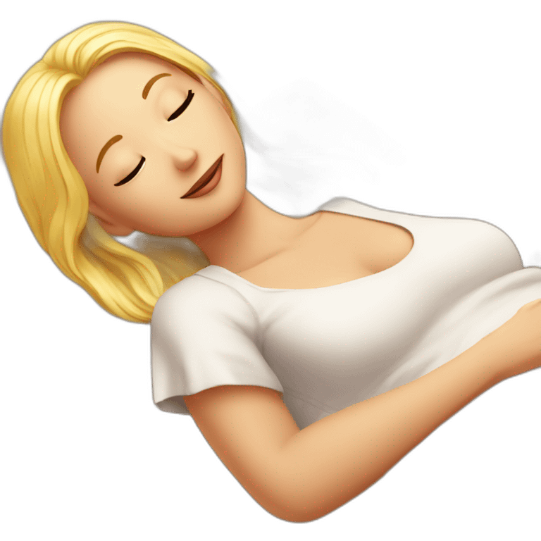 blonde girl red skin sunbathing with a book  emoji