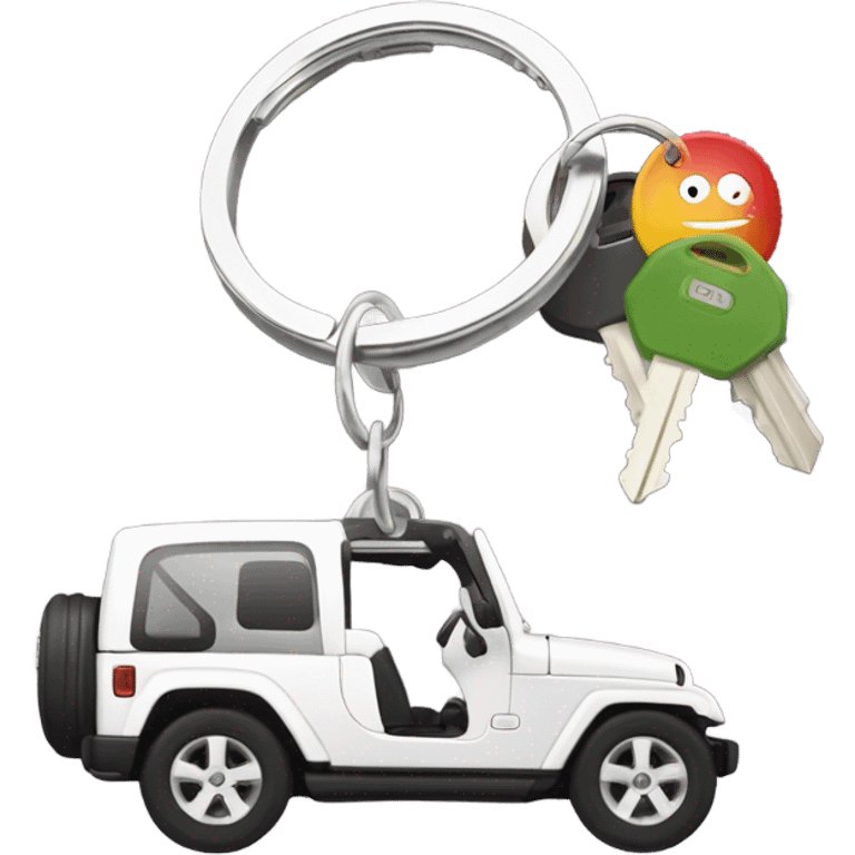 Jeep car keys  emoji