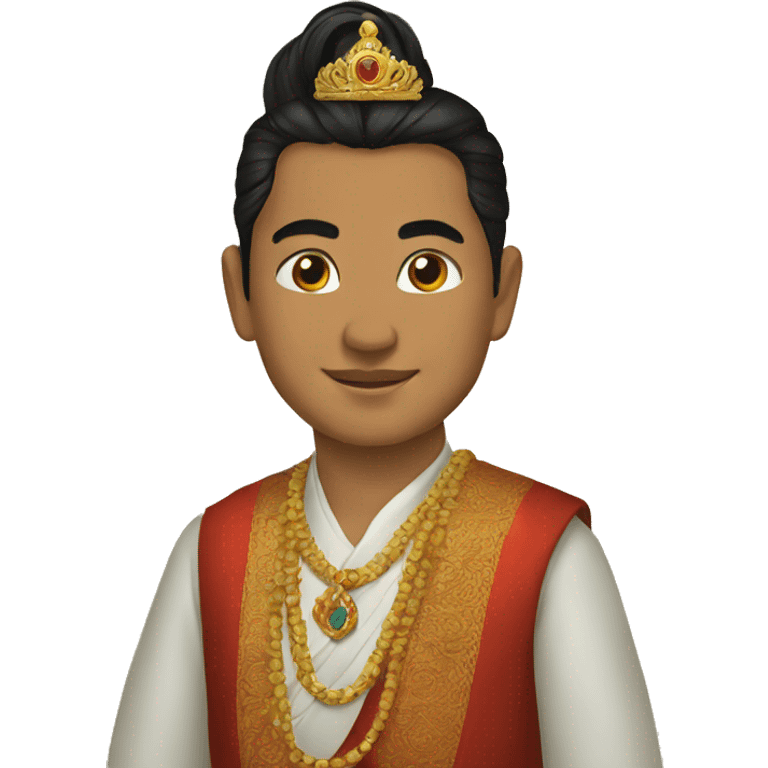 Young king of nepal emoji