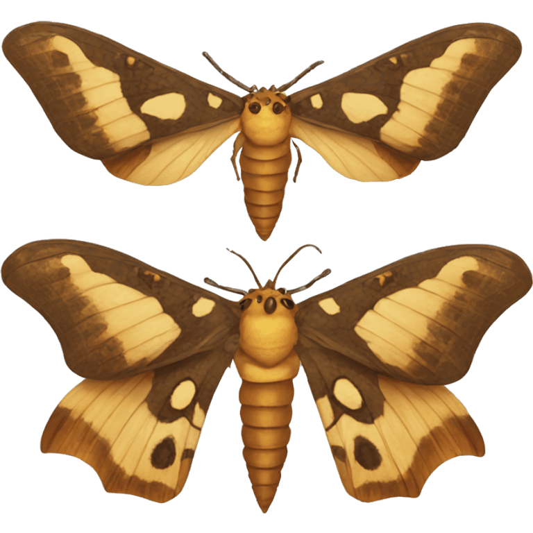 Dragon heads Moth emoji