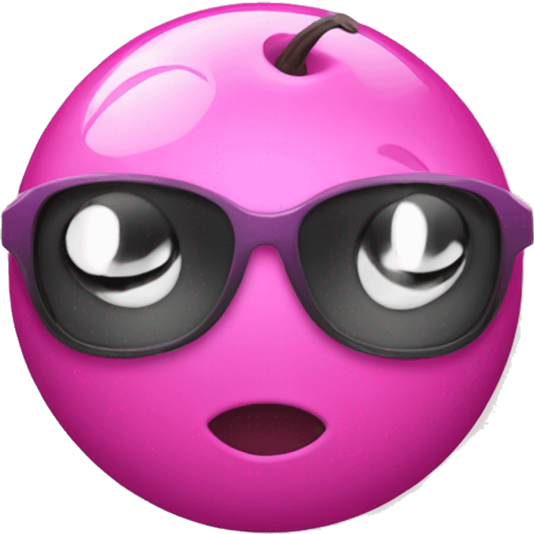 Bola disco con moño rosa  emoji