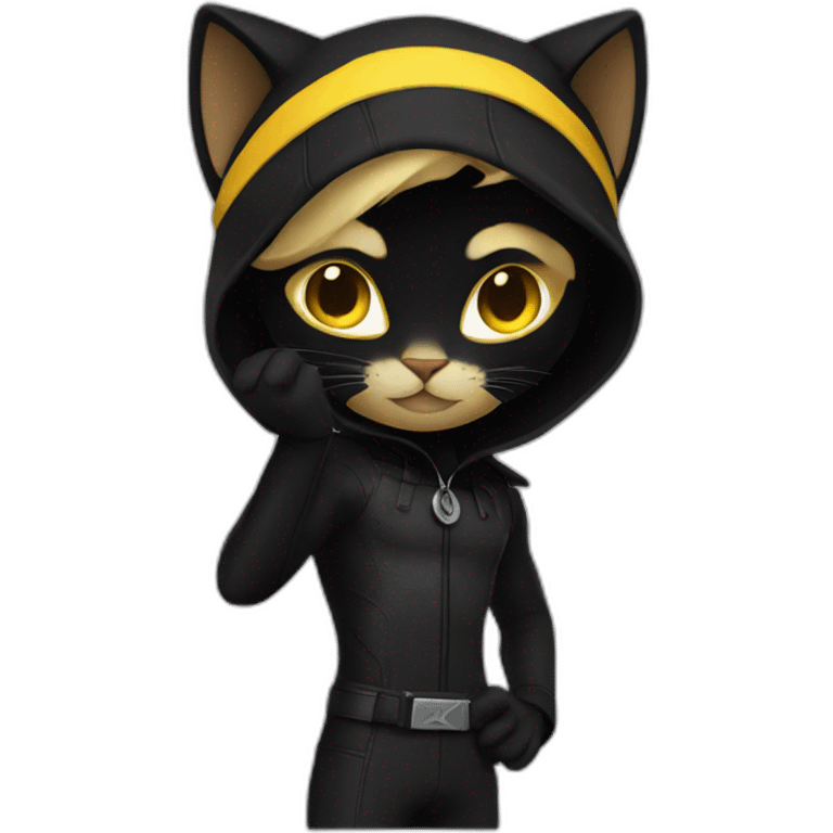 Cat noir emoji