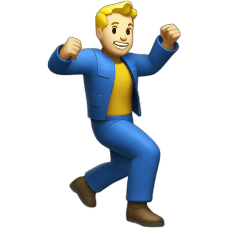 Fallout vault boy dancing emoji