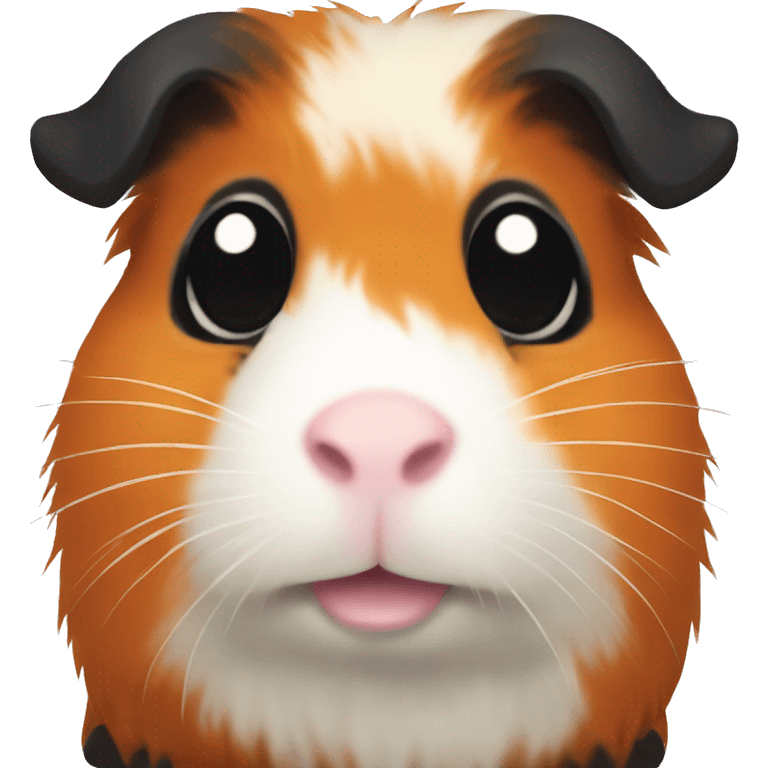 guinea pig black orange color emoji