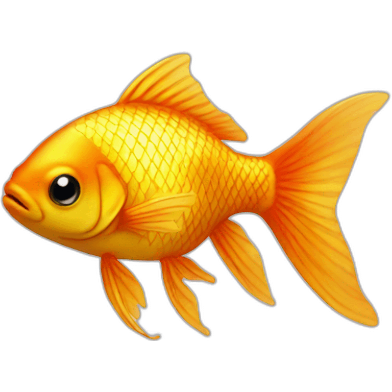 Gold Fish goldin the sea emoji