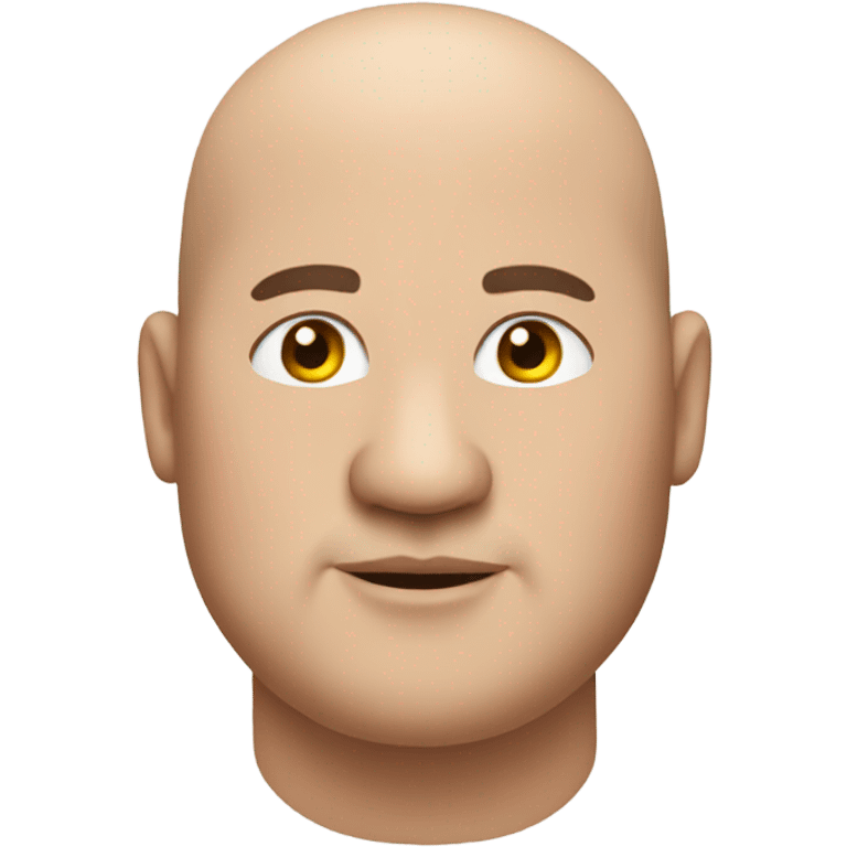 Fat bald guy  emoji