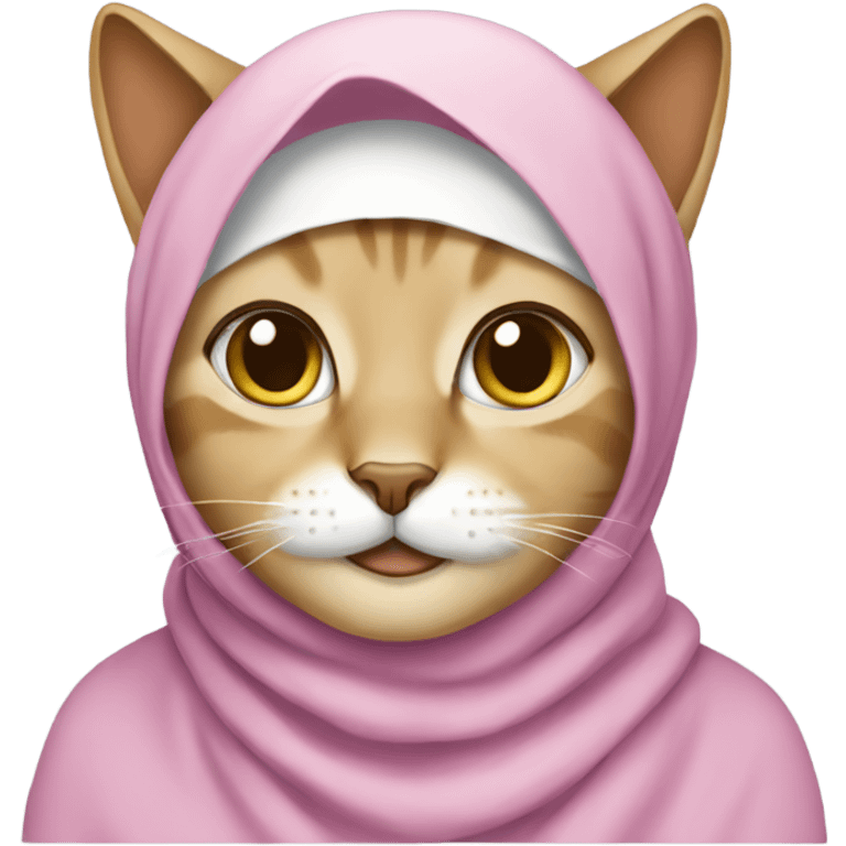 Cat wearing a hijab  emoji