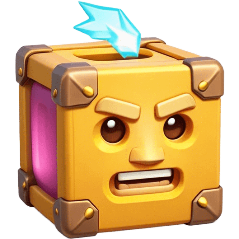 Clash of Clans aesthetic: Cinematic Playful Pixel 3D Health Box Portrait Emoji, rendered in a 3D vector-style similar to standard emojis with minimal shading and bold, simplified shapes. A compact, distinct form with signature details, softly glowing with a pixelated adventure charm. Simplified yet unmistakably iconic, highly detailed and consistent, glowing with a soft radiance and high shine. Stylized with a touch of classic pixel-art charm and a soft glowing outline, capturing the essence of a beloved gaming relic with a friendly, playful manner! emoji