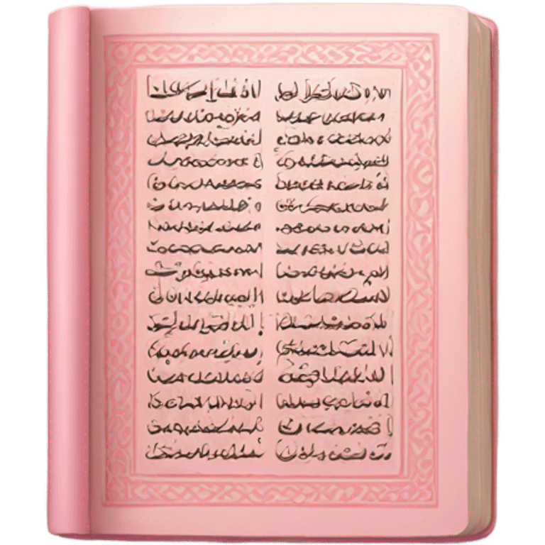 pastel pink quran emoji