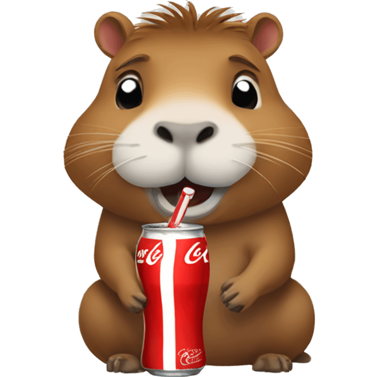 capybara with a coke emoji