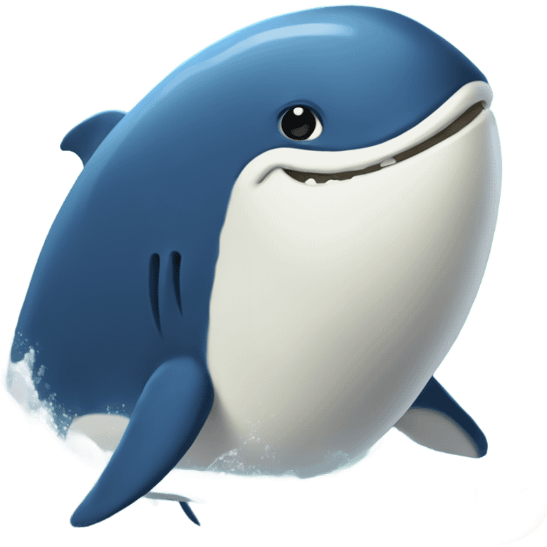 Una ballena enamorada emoji