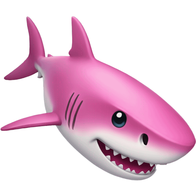 A Pink Shark emoji