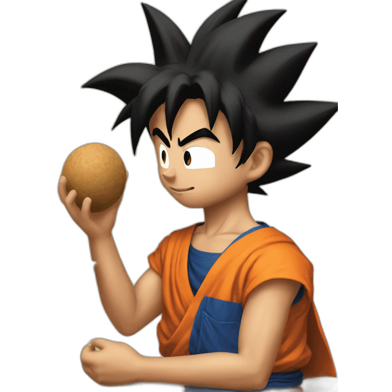 does goku clean nuts? emoji