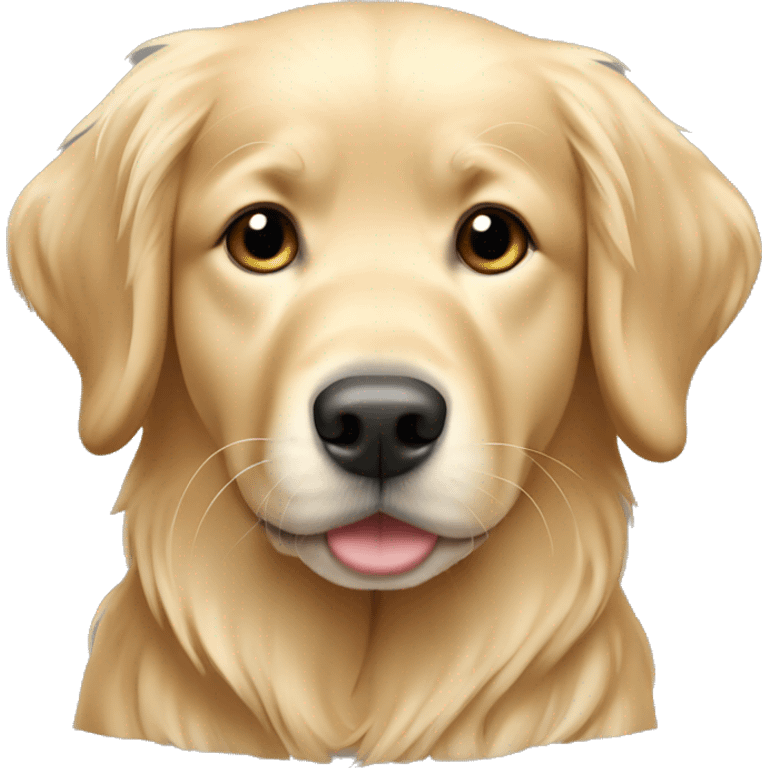 Golden retriever, blonde hair ￼ emoji