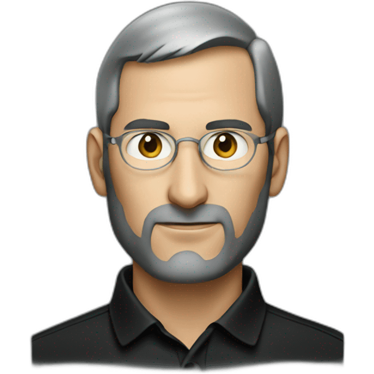 steve jobs black polo emoji