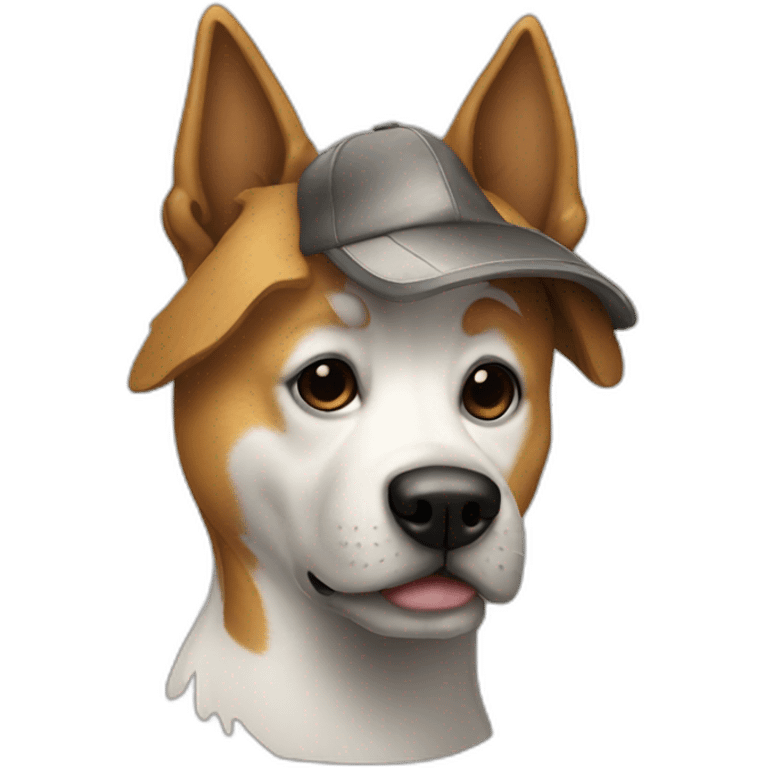 A hacker dog emoji