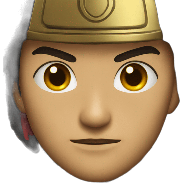 samurai's face has a red circle on his forehead emoji