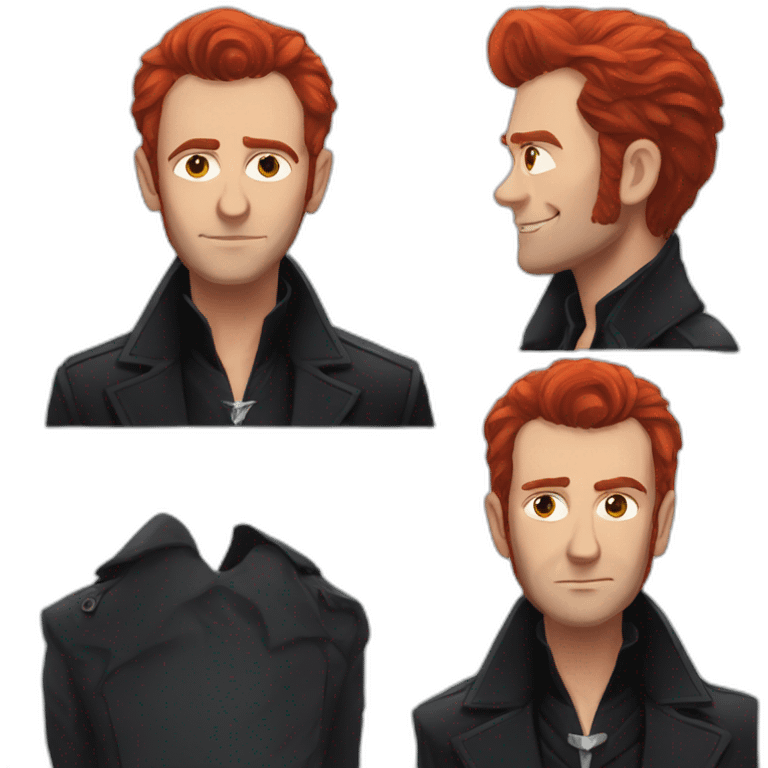 Crowley red hair good omens emoji