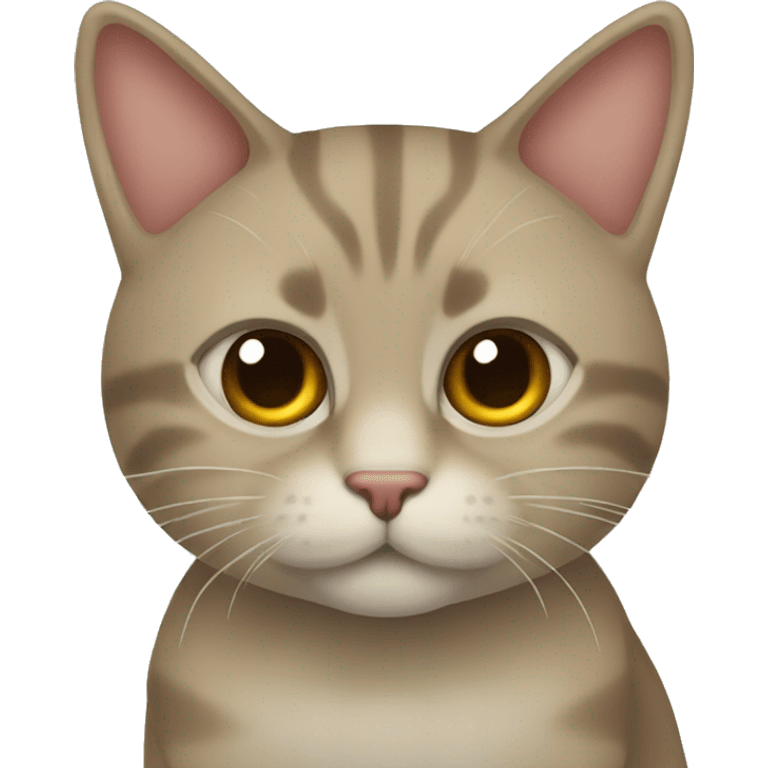 Gato con un moño emoji