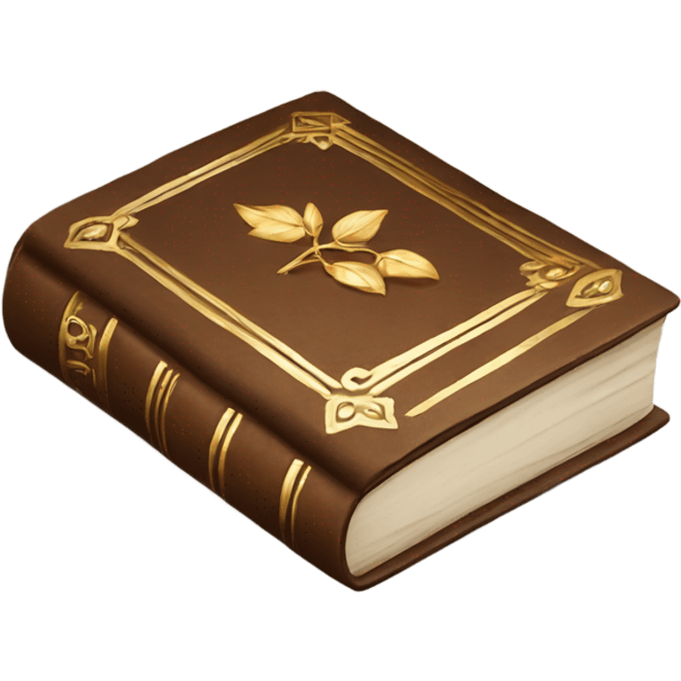 luxury brown book emoji