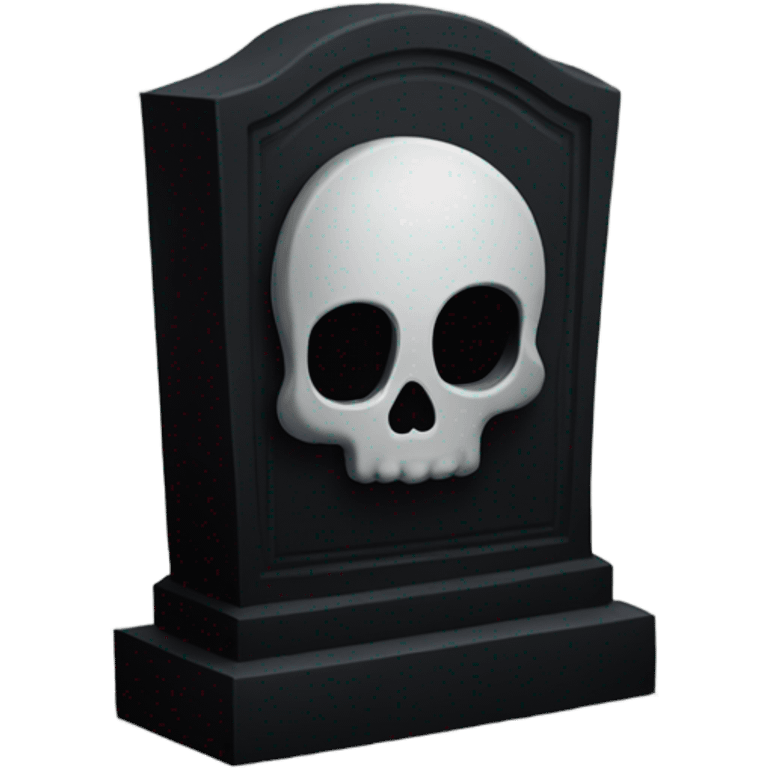 a black grave with the letters RIP emoji