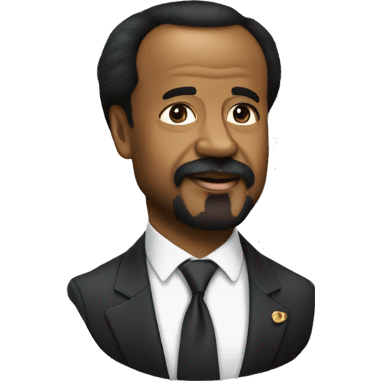 Paul biya avec une longue barbe blanche  emoji