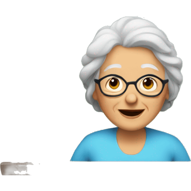 Grandma at the window emoji