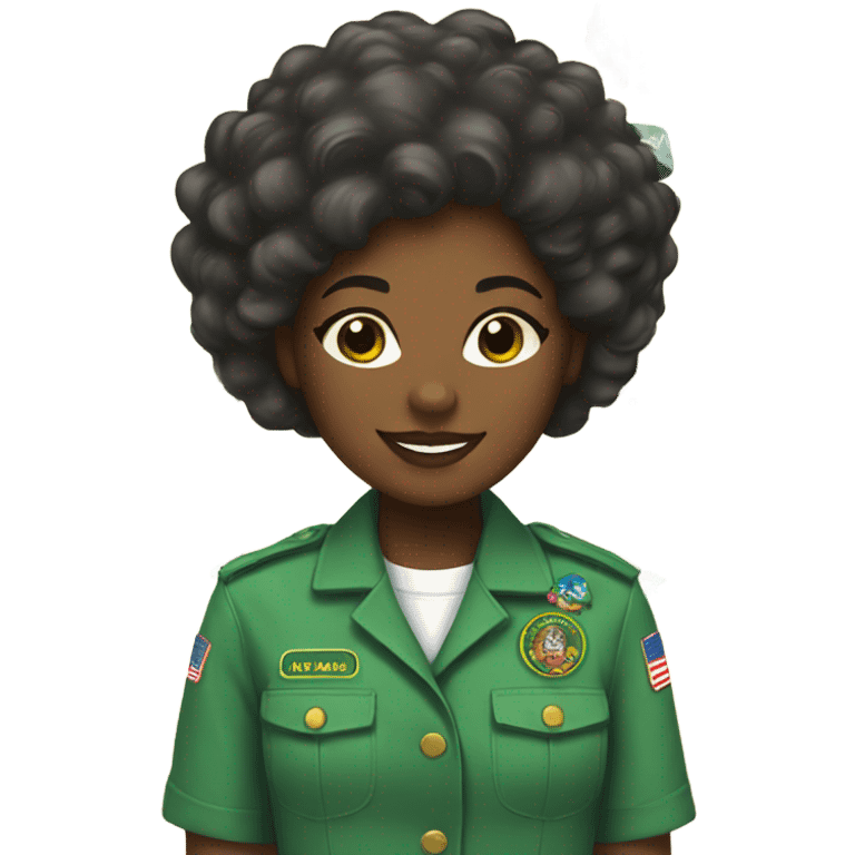 girl scout black  emoji