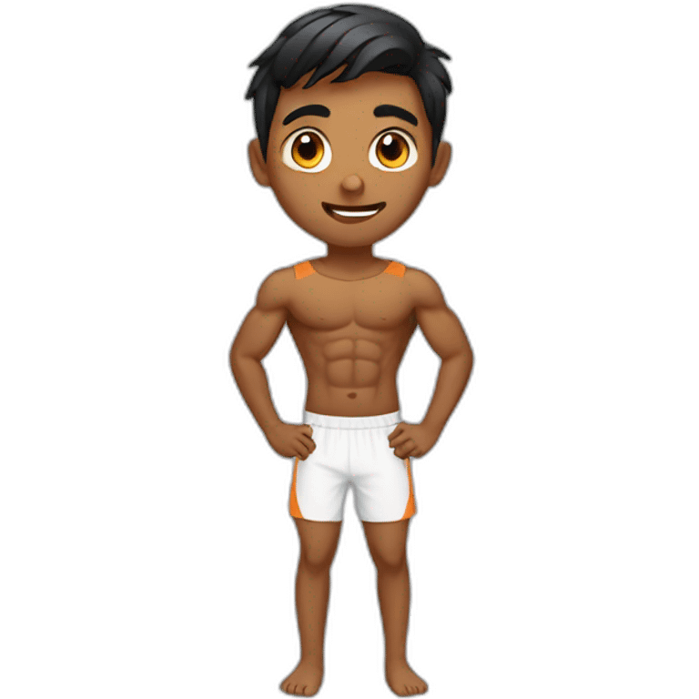 Indian boy gym emoji