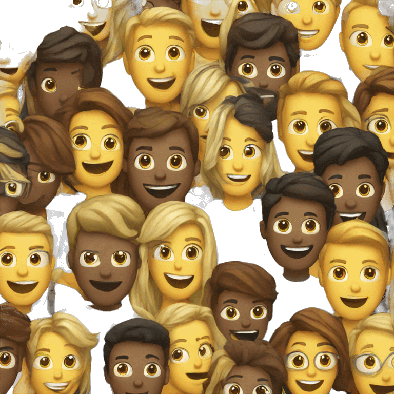 group of marketing emoji