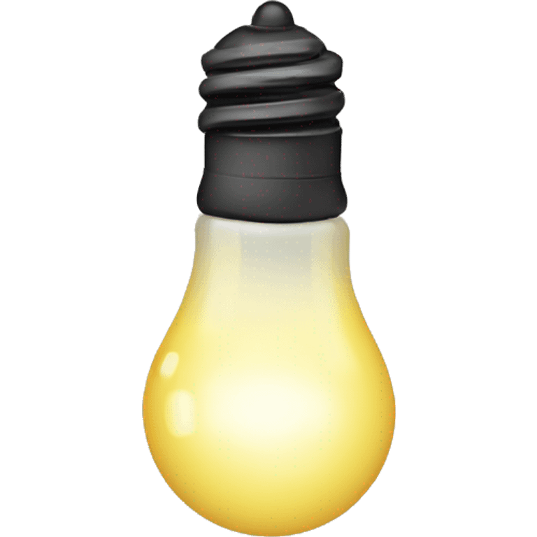 Christmas light bulb emoji