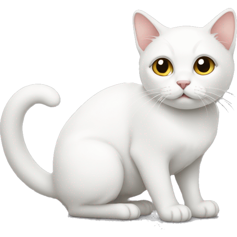 white cat emoji