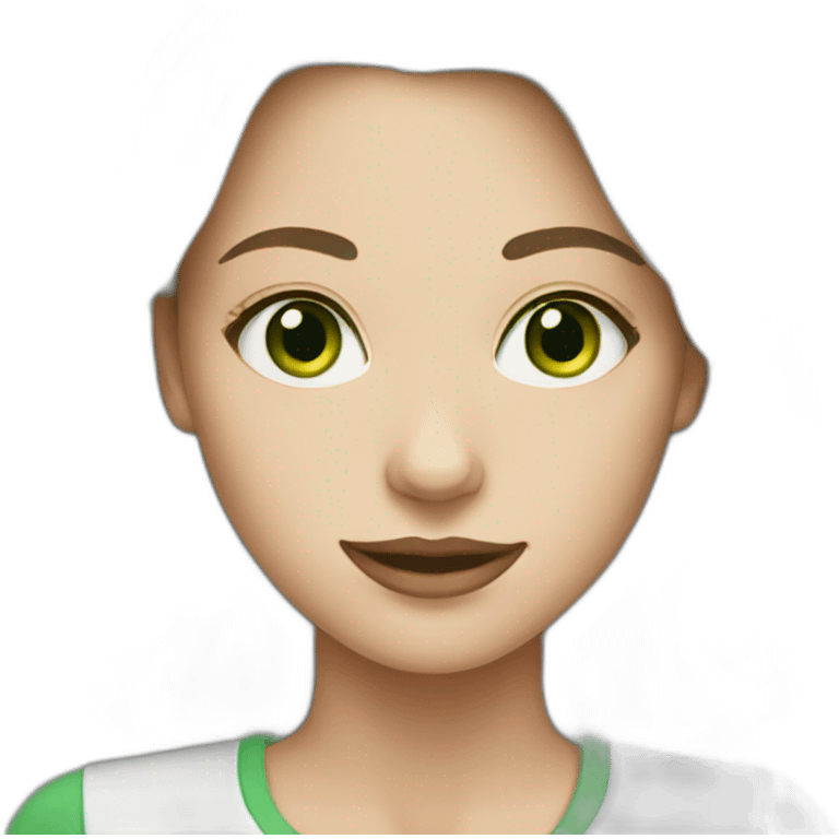 white-woman-greeneyes emoji