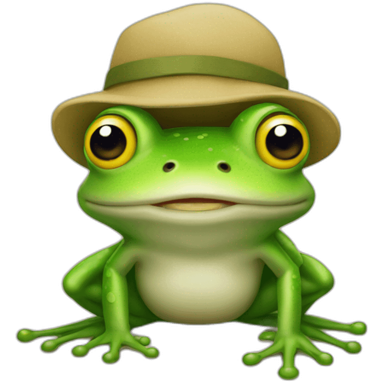 frog with pipo emoji