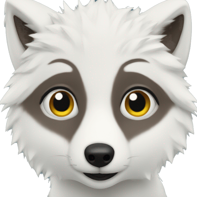 Arctic fox emoji