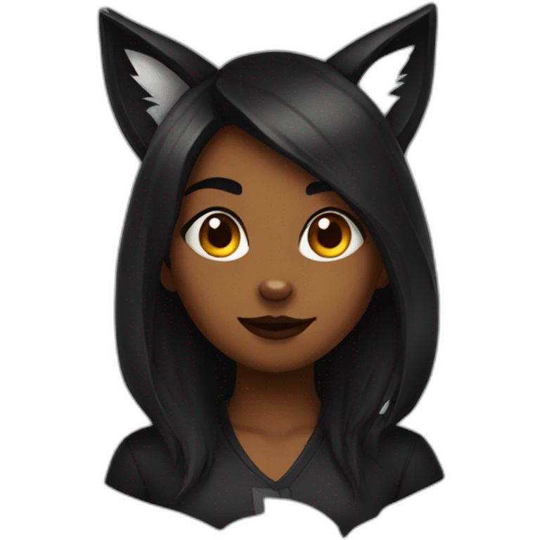 dark fox girl emoji