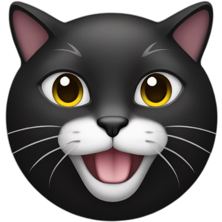 black squat cat emoji